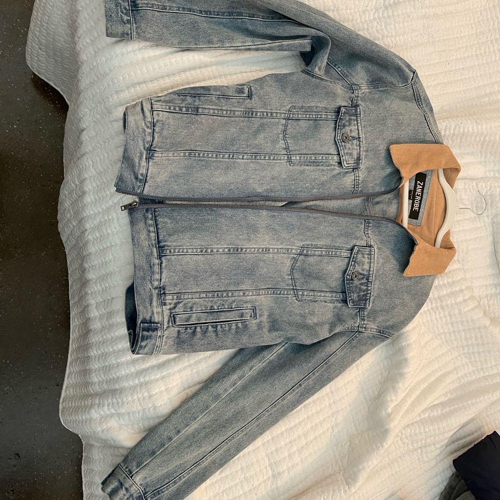 A Zanerobe denim jacket size large
